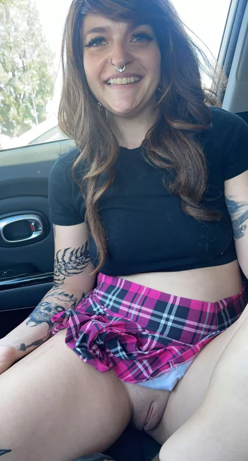 Upskirts are my favorite! Do you prefer panties or no panties? 🫣🙈