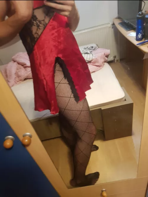 Wearing my ex's lingerie and felt cute. Am I?🥺