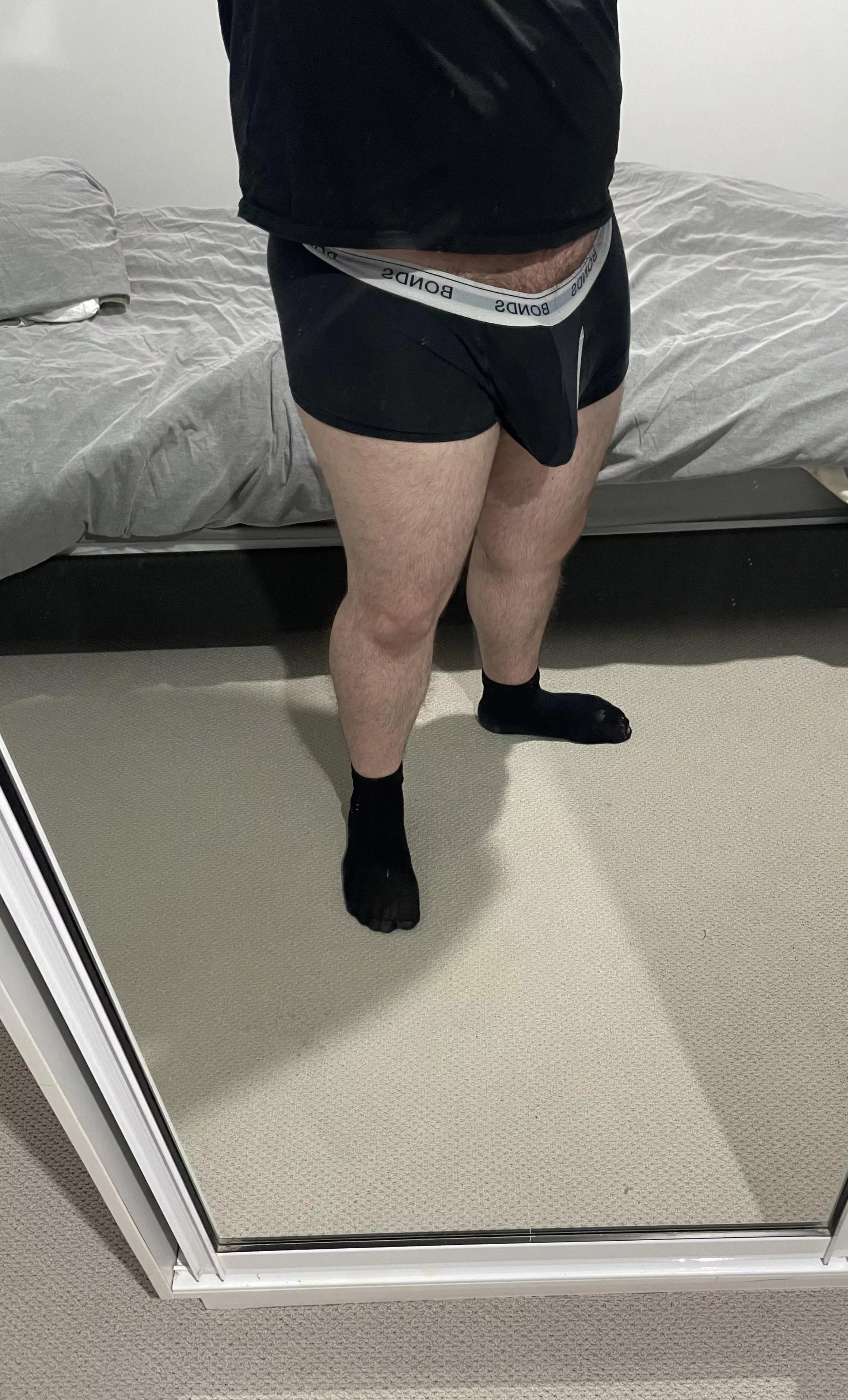 Why I like to go commando. My dick literally pulls my underwear down.