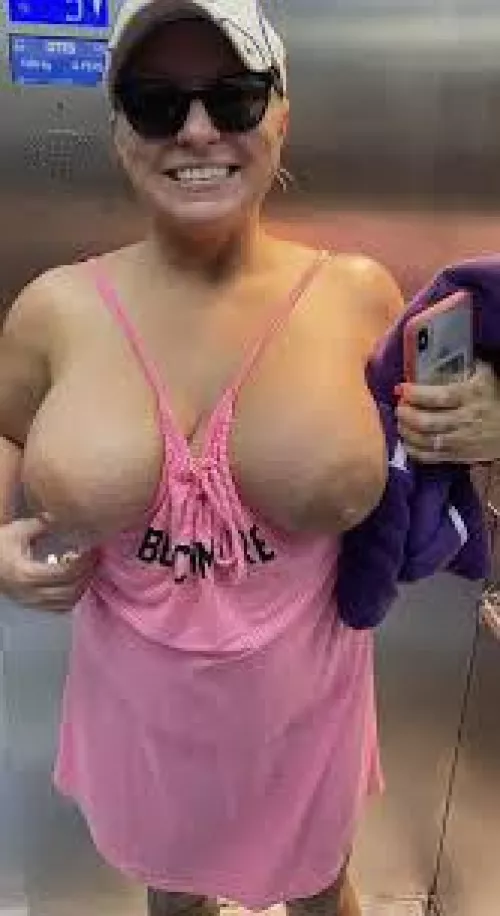 Would you fuck me in the elevator while my son is waiting?