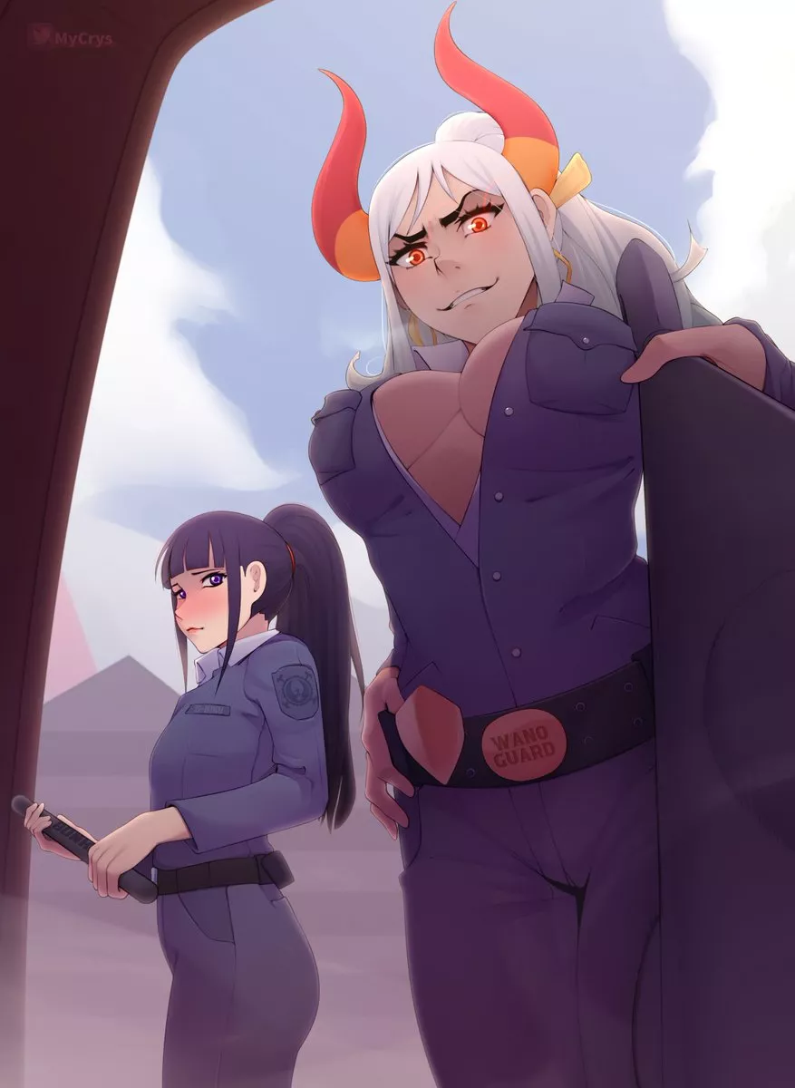 yamato and Kiku police outfit