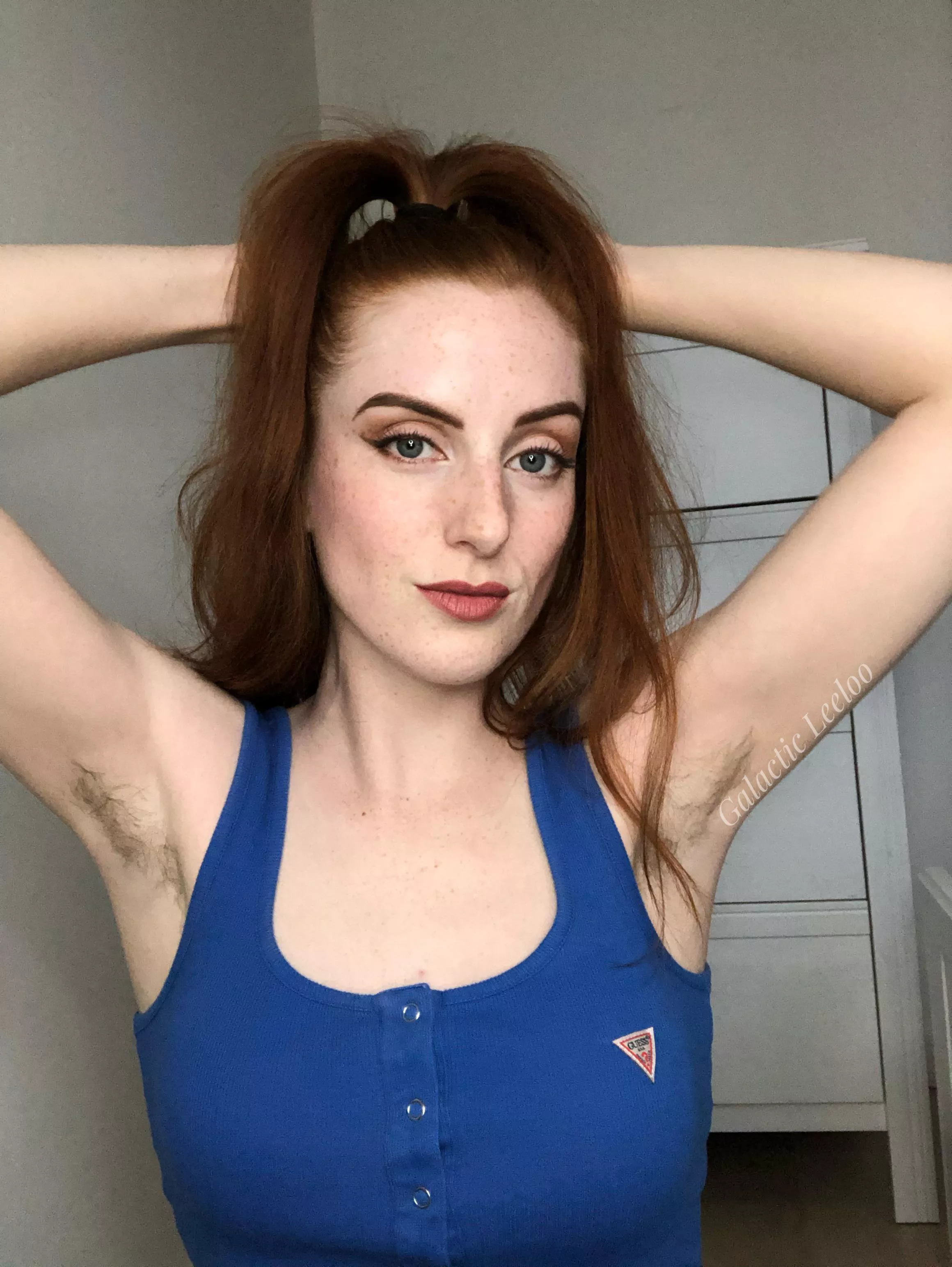 You love when I wear My hair up because of the glimpses you get to see of My hairy armpits