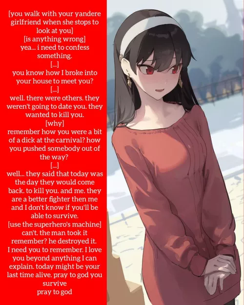 Your Yandere Girlfriend confesses to you [9th Caption] [Yandere Girlfriend Series] [No Sex] [Continuing Faygo Soda's Caption]
