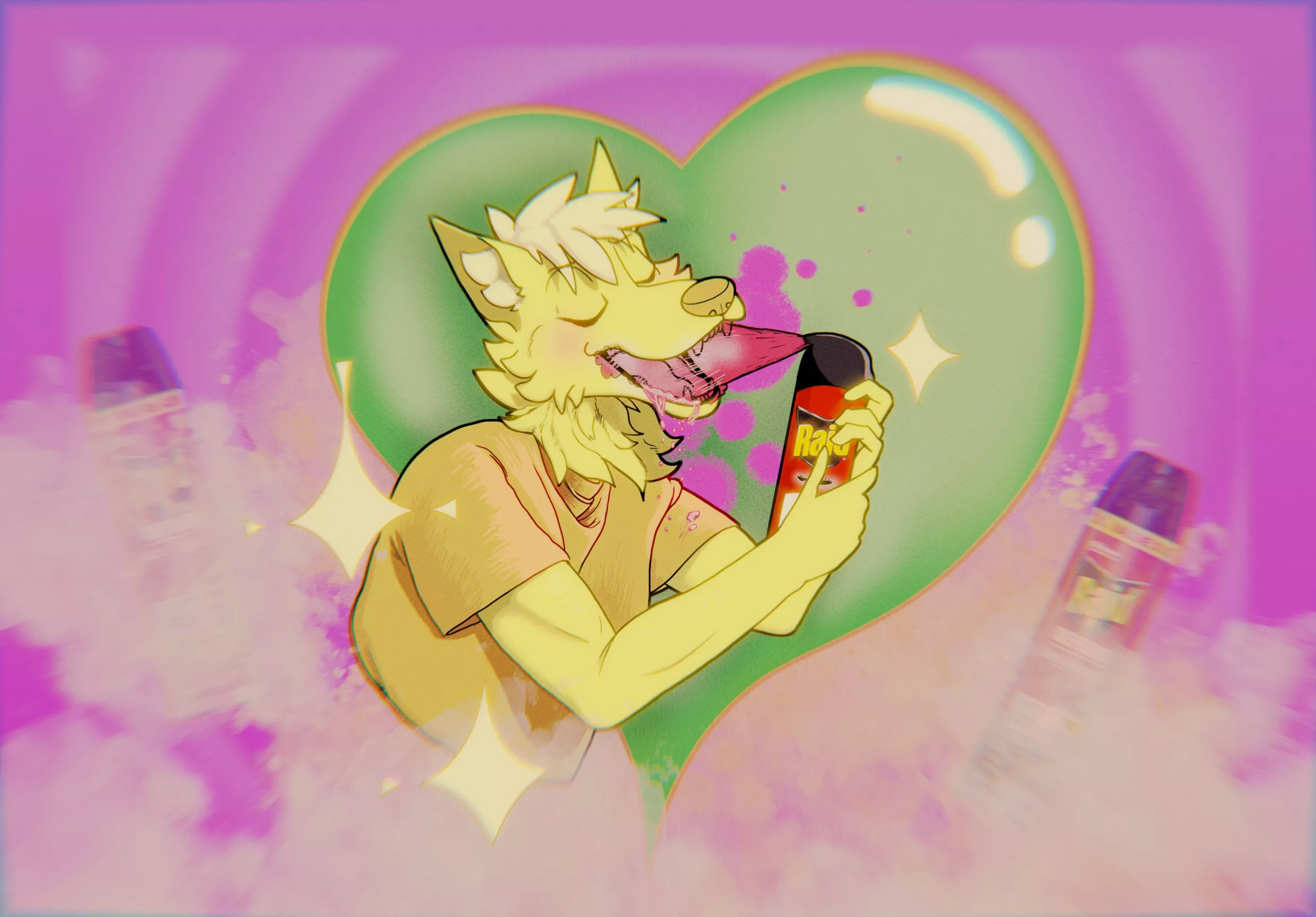 😋 yummy yummy yummy 😋 - this seemed really funny at 3 am. Art is unfortunately by me, oxymonotone