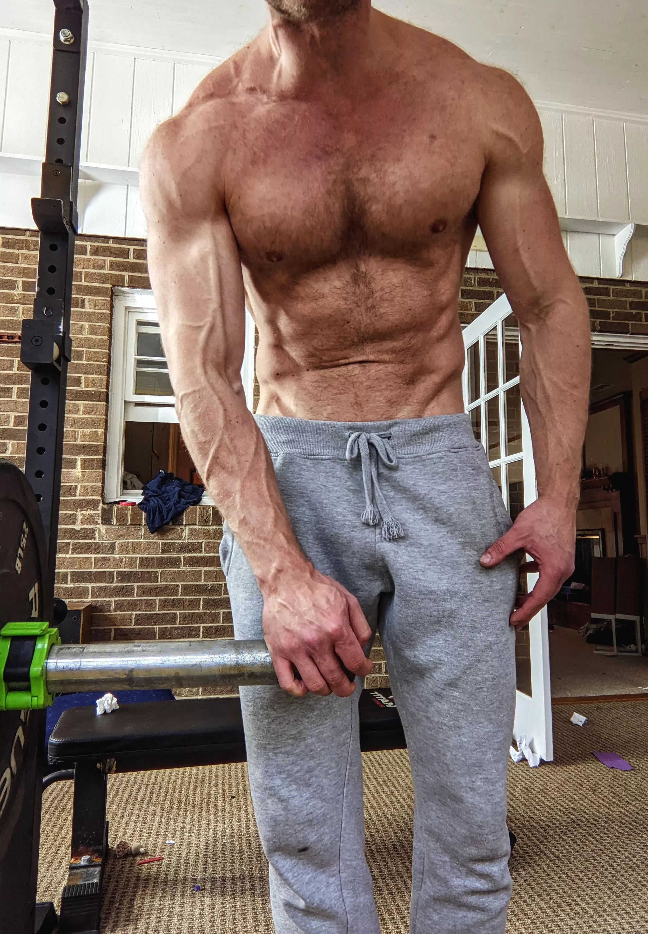 a few sets in and the veins are going