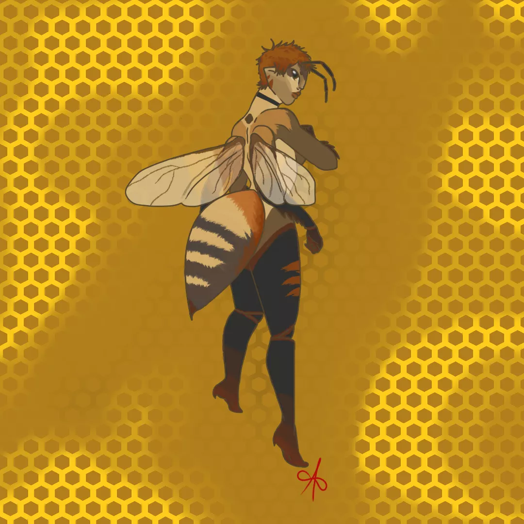 A Queen bee by me 👑🐝