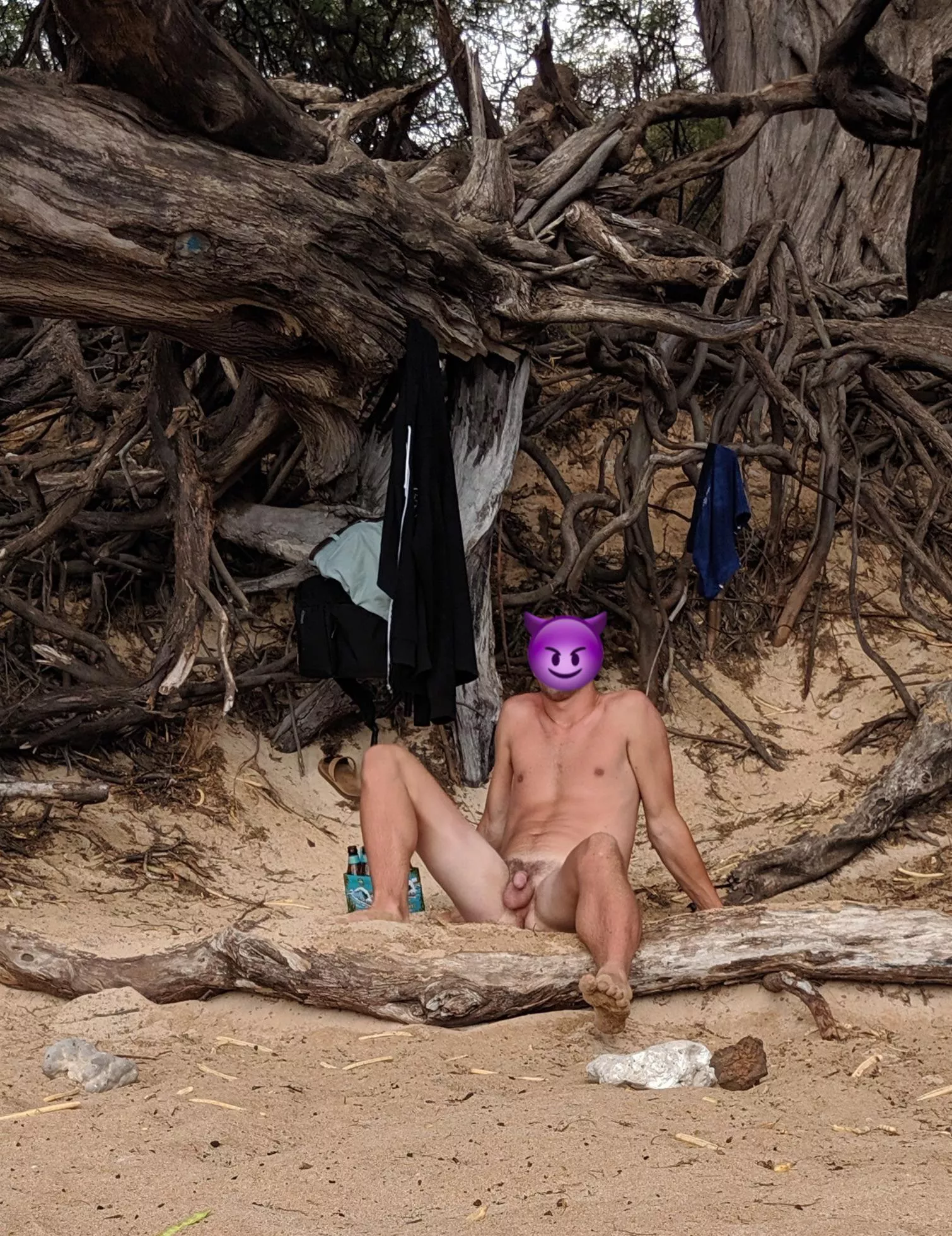 Always on the hunt for a nude beach