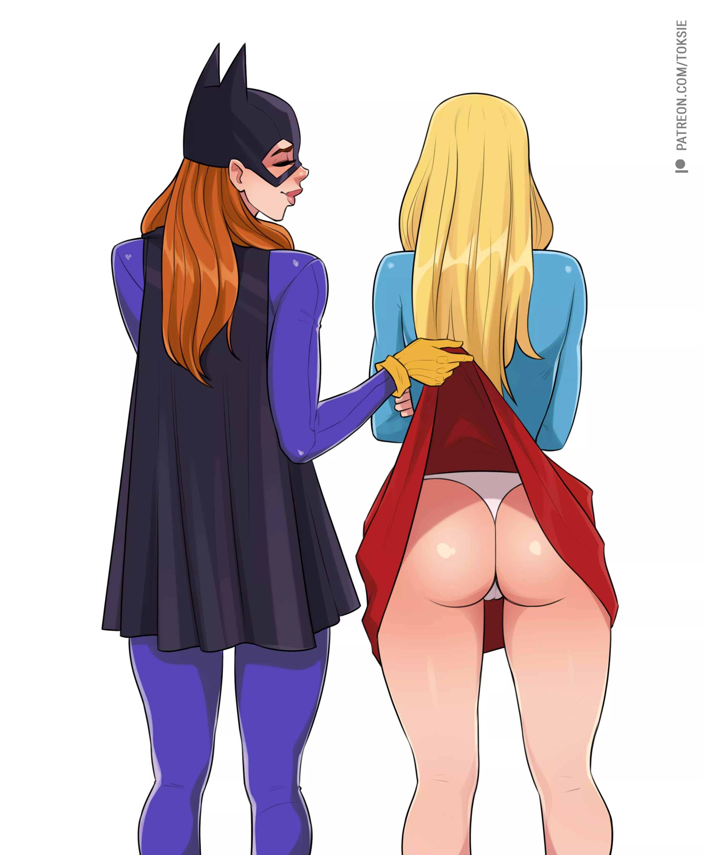 Batgirl Playing With Supergirl (Toksie ) [DC]