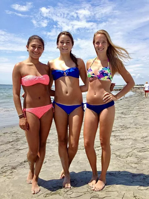 Beach trio