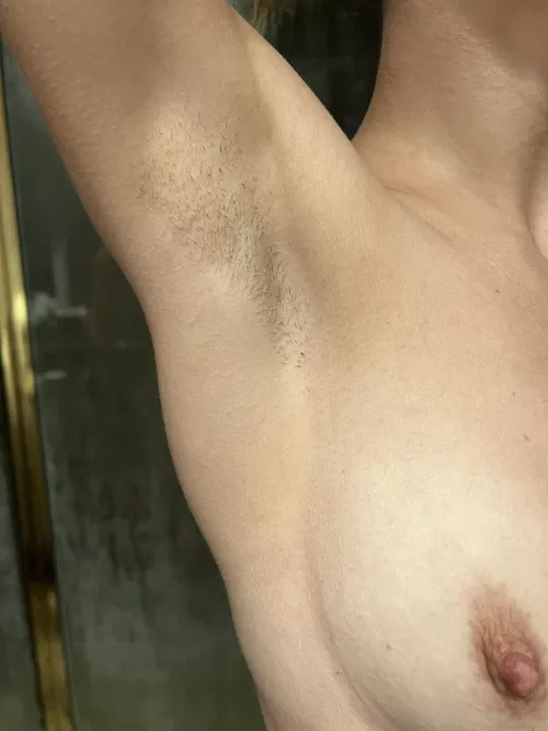 Before I shower bury your face in here and your cock in there 👇