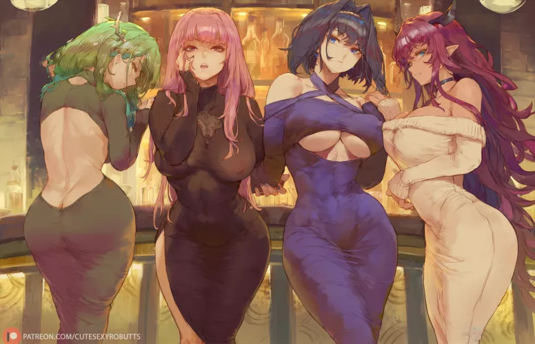 Ceres Fauna, Mori Calliope, Ouro Kronii & IRyS (cutesexyrobutts) [Hololive]