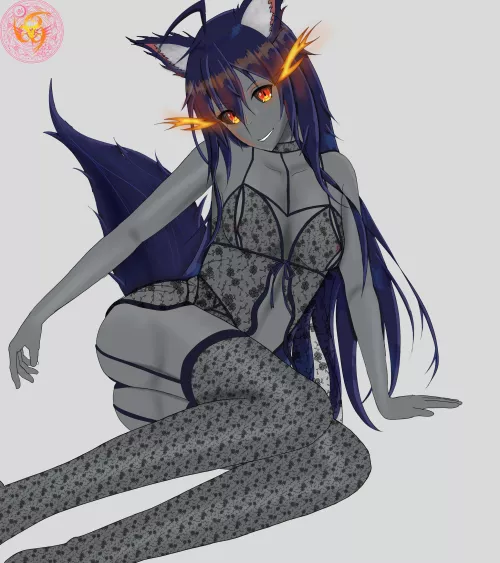 First attempt at drawing a monster girl?