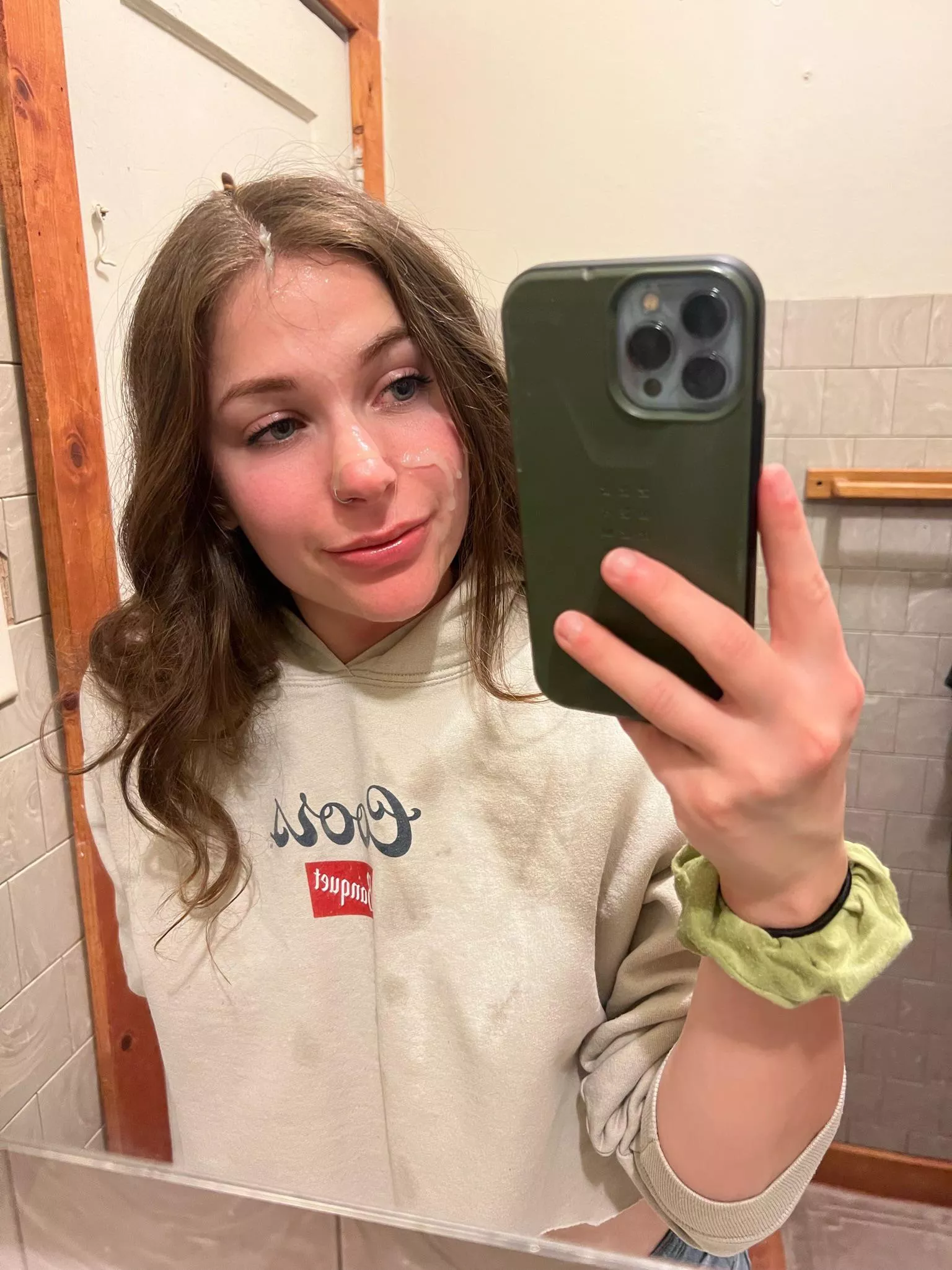 Got on my knees in a random bathroom ;)