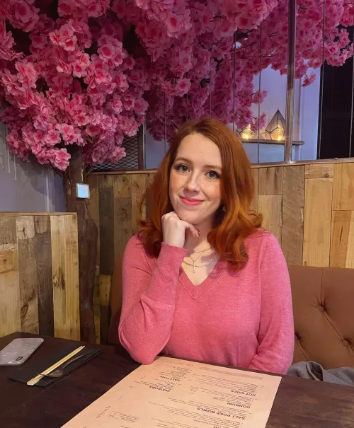 I actually felt really cute tonight! Is the pink too much?