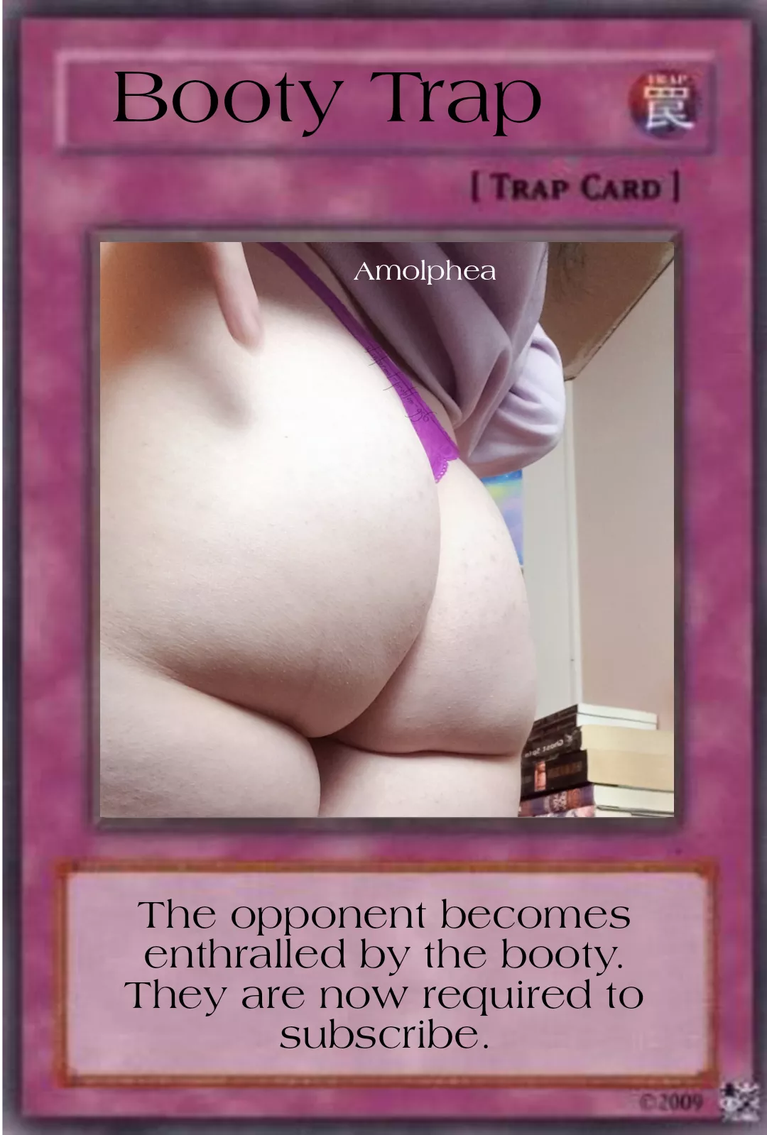 I turned my ass into a yugioh card