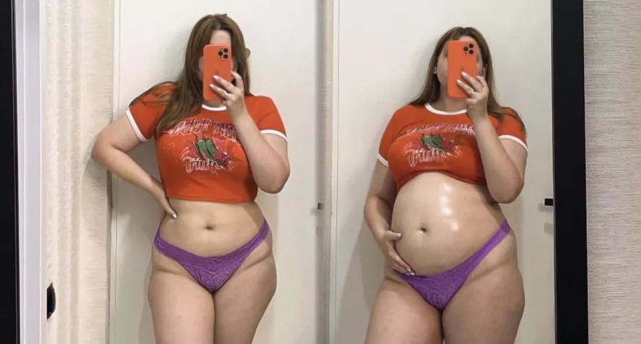 I wanna feel like this again this is before and after a stuffing