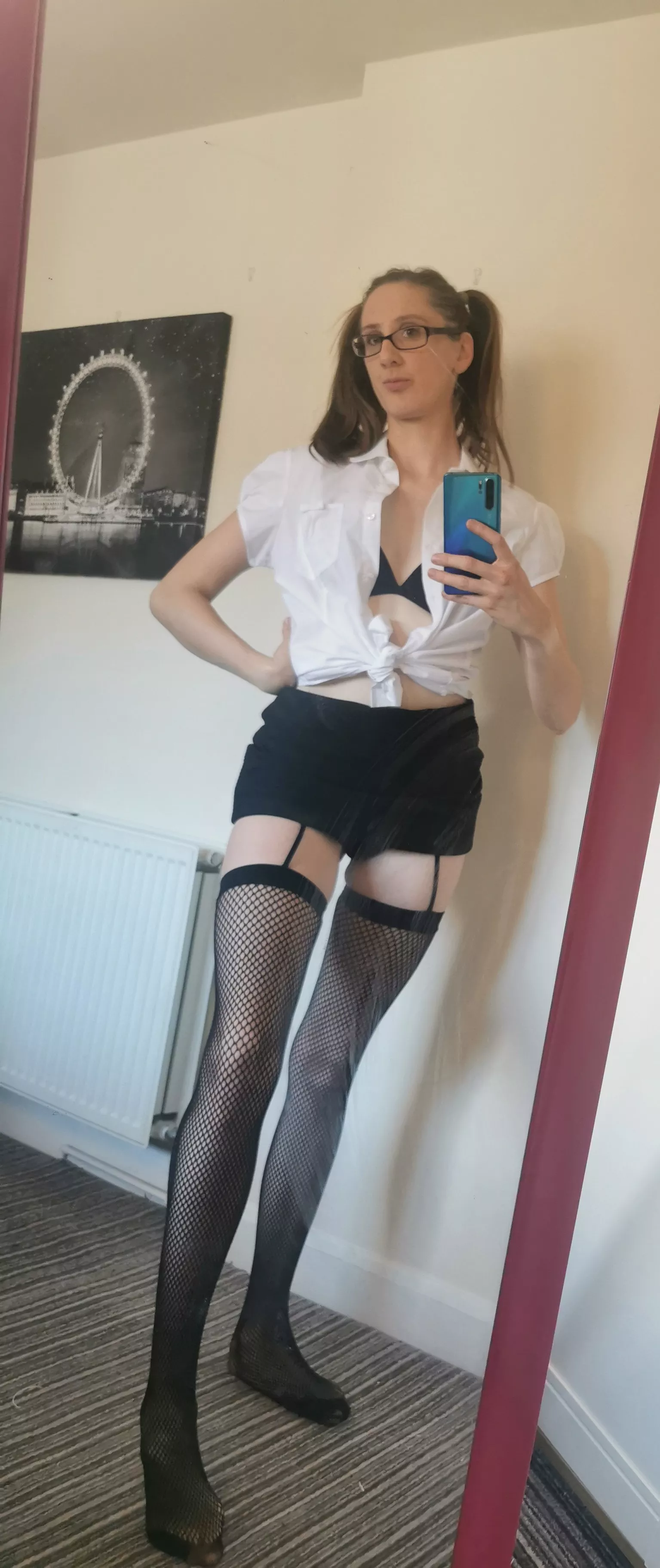 I was trying for the sexy schoolgirl look, not sure if I succeeded!
