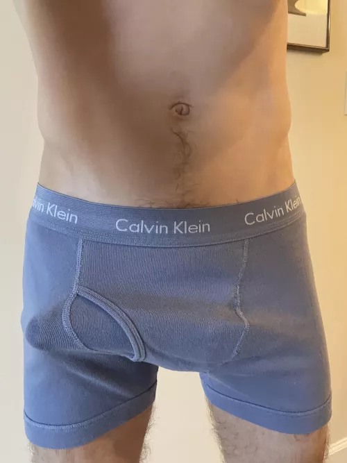 I wear boxer briefs less and less but here’s one of my remaining pairs