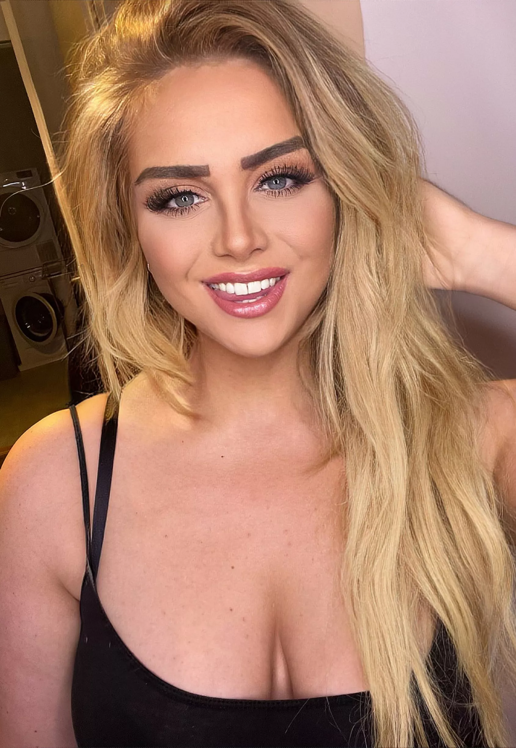 I will squeeze your hard dick with my tits