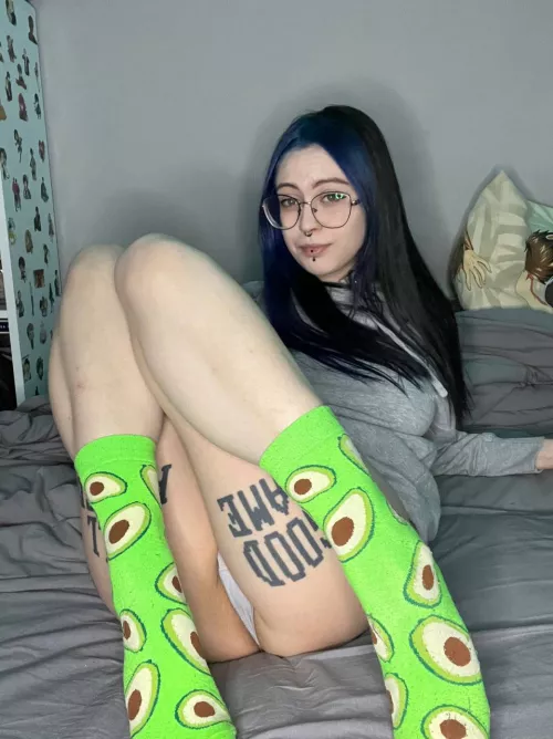 it's cold at home, my socks save me