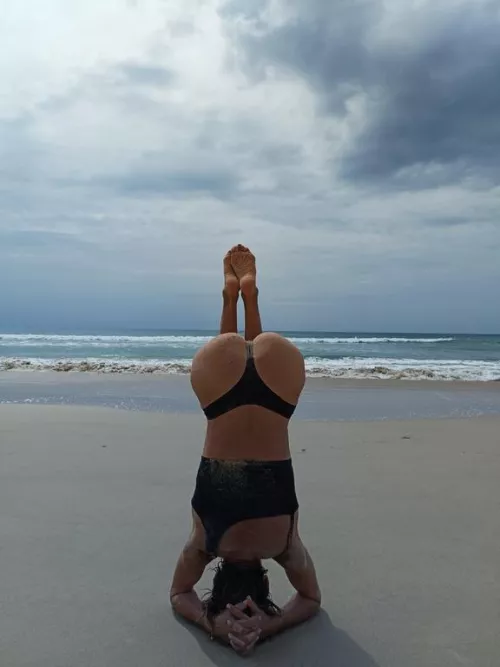 Legs up and ready to start the day right