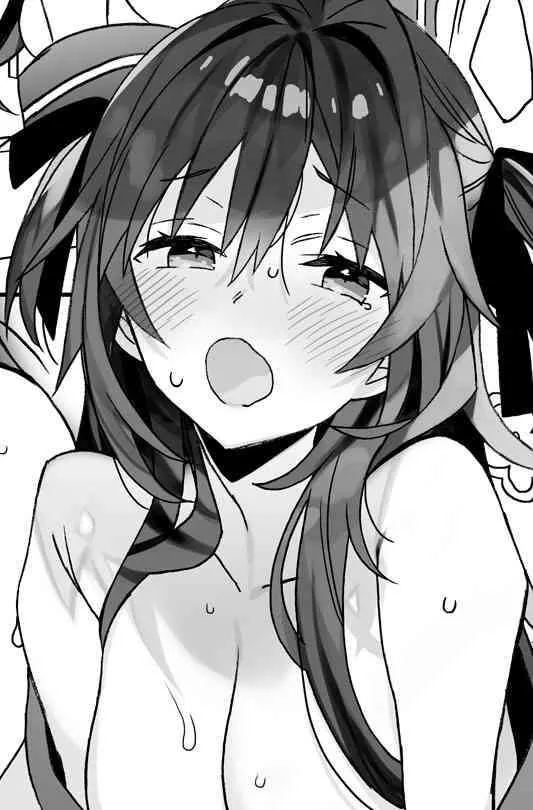 LF Mono Source: 1girl, bangs, bare shoulders, black hair, blush, cleavage, close-up, dark hair, face, hair between eyes, hair intakes, hair over shoulder, hair ribbon, large breasts, long hair, off shoulder, open clothes, open mouth, open shirt, out-of-f