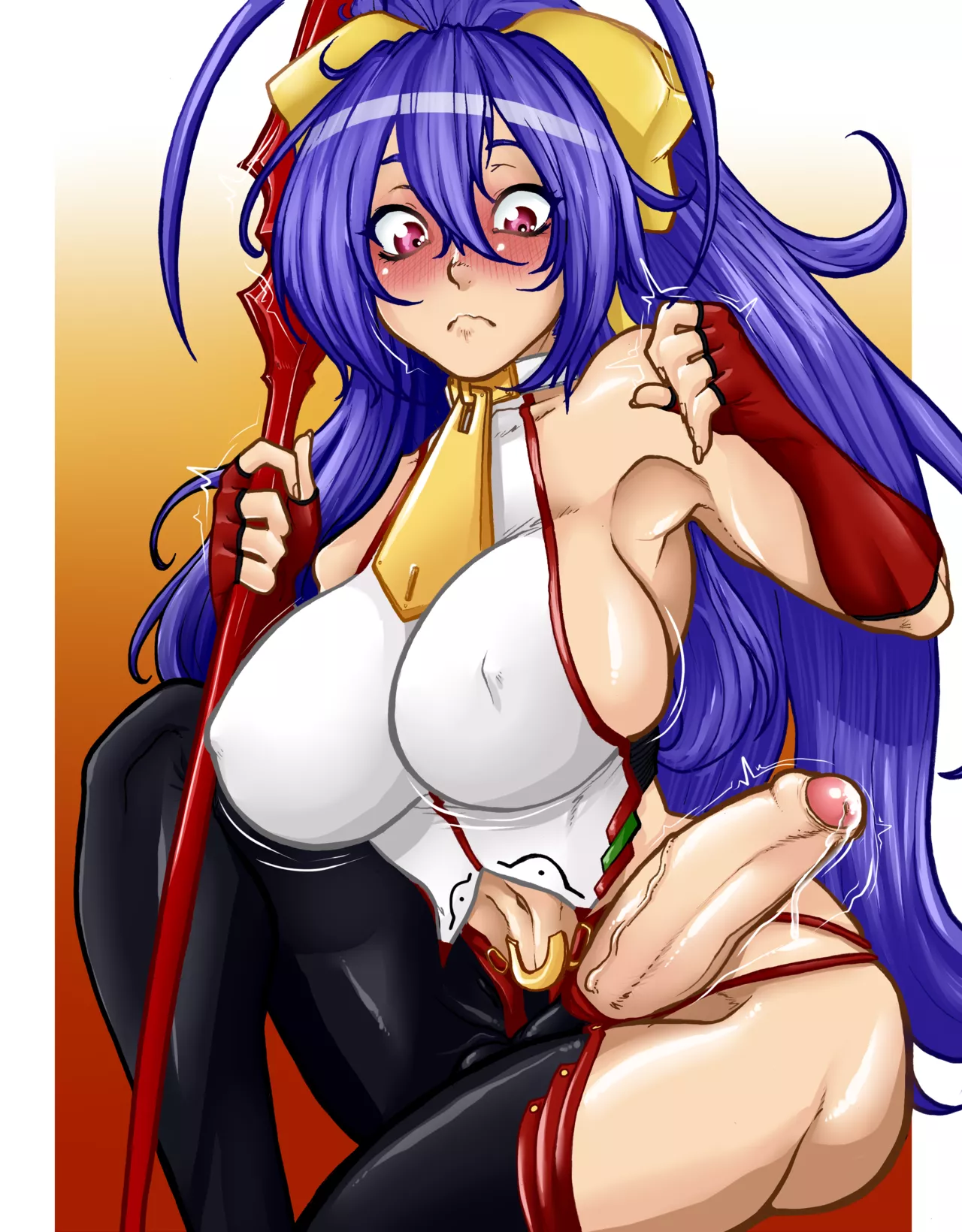 Mai realizes the impracticality of her outfit (Tammaro)