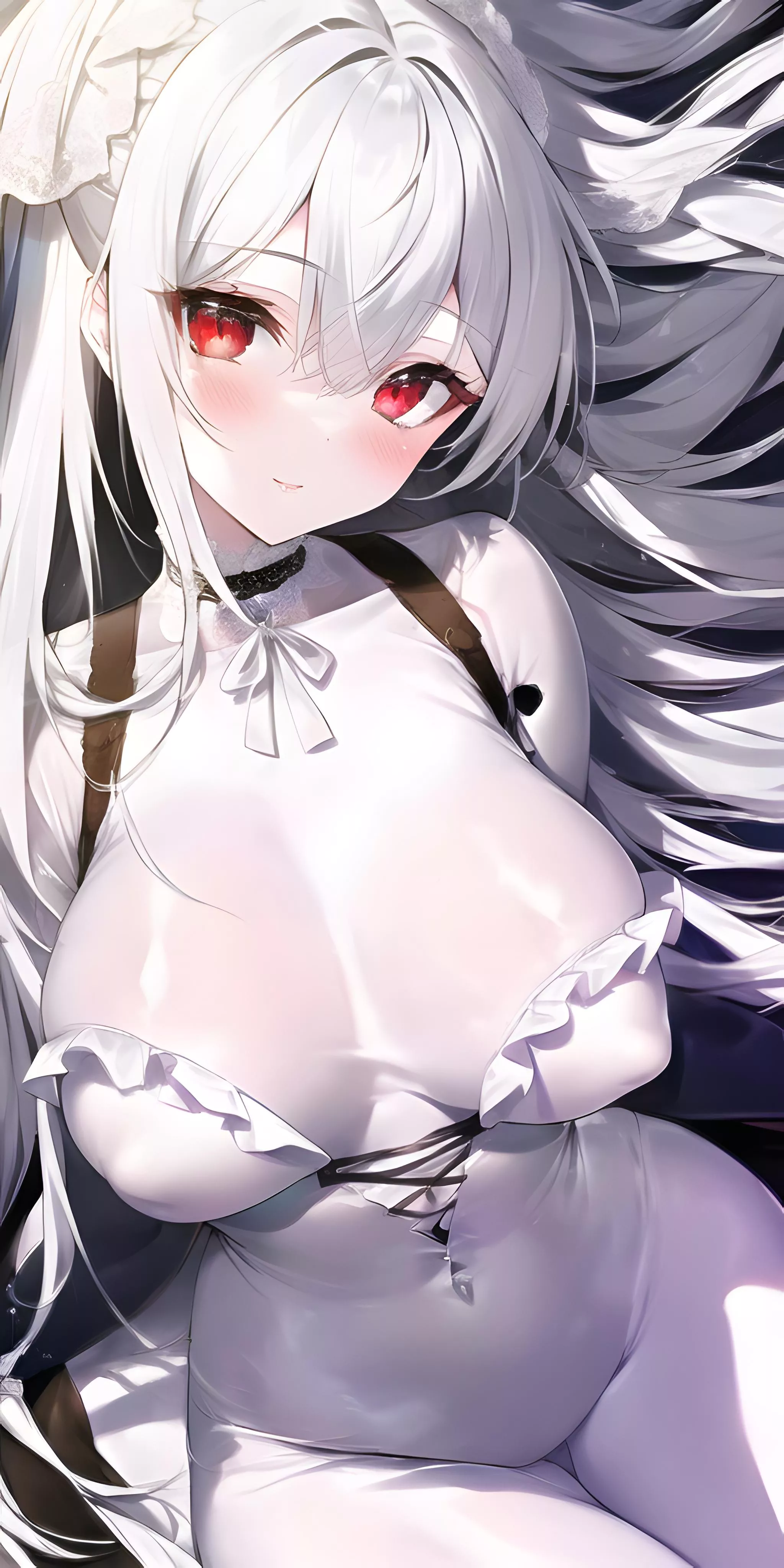 Maid White Latex Bodysuit