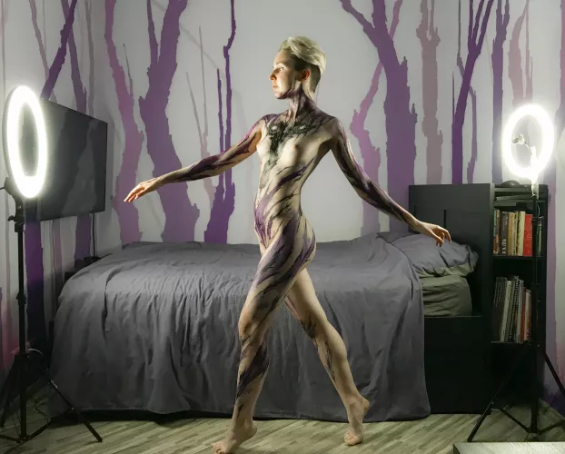 My and Saents.tattoo bodypaint on MargoKuz