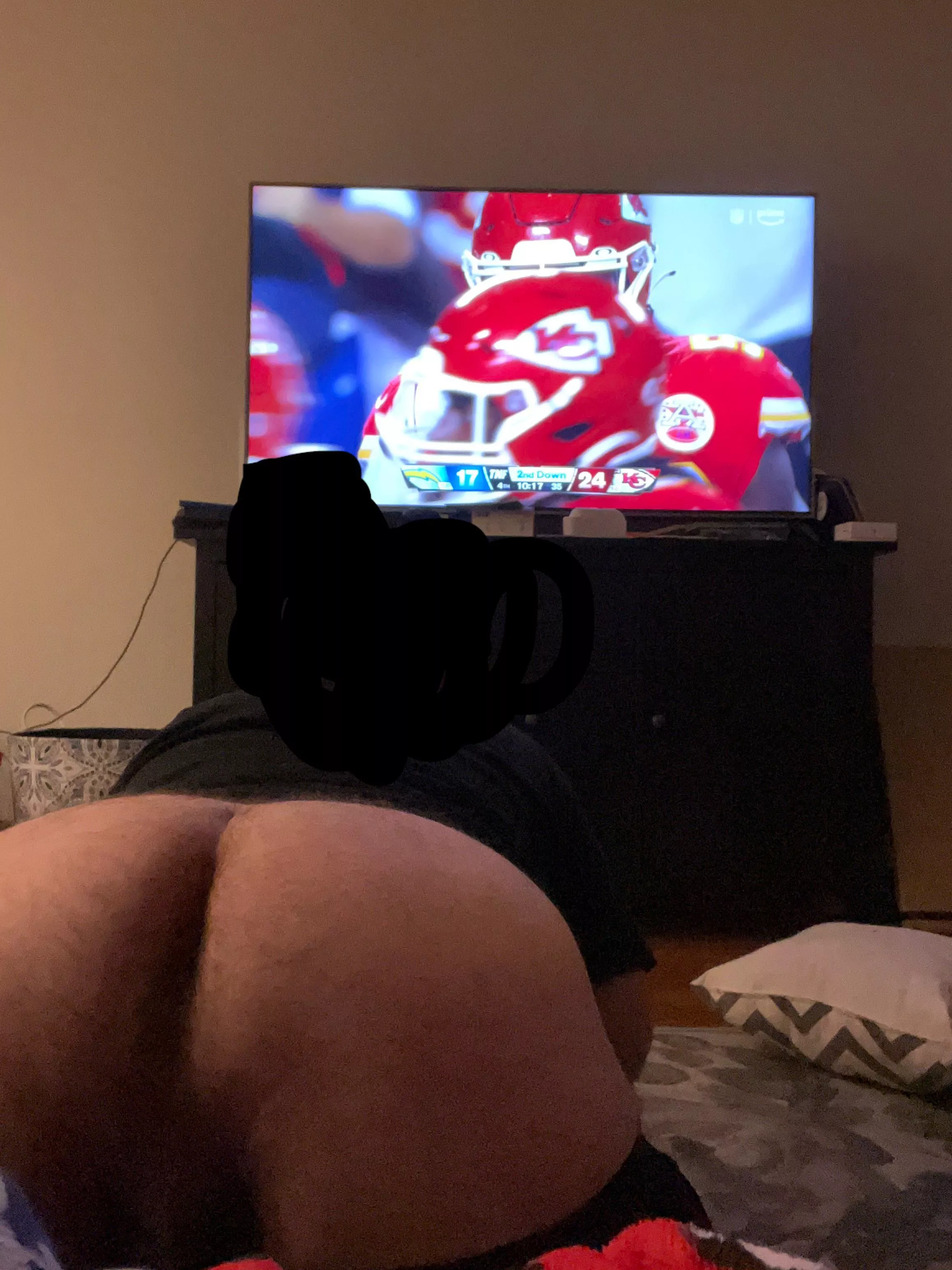 My favorite way to watch a game.