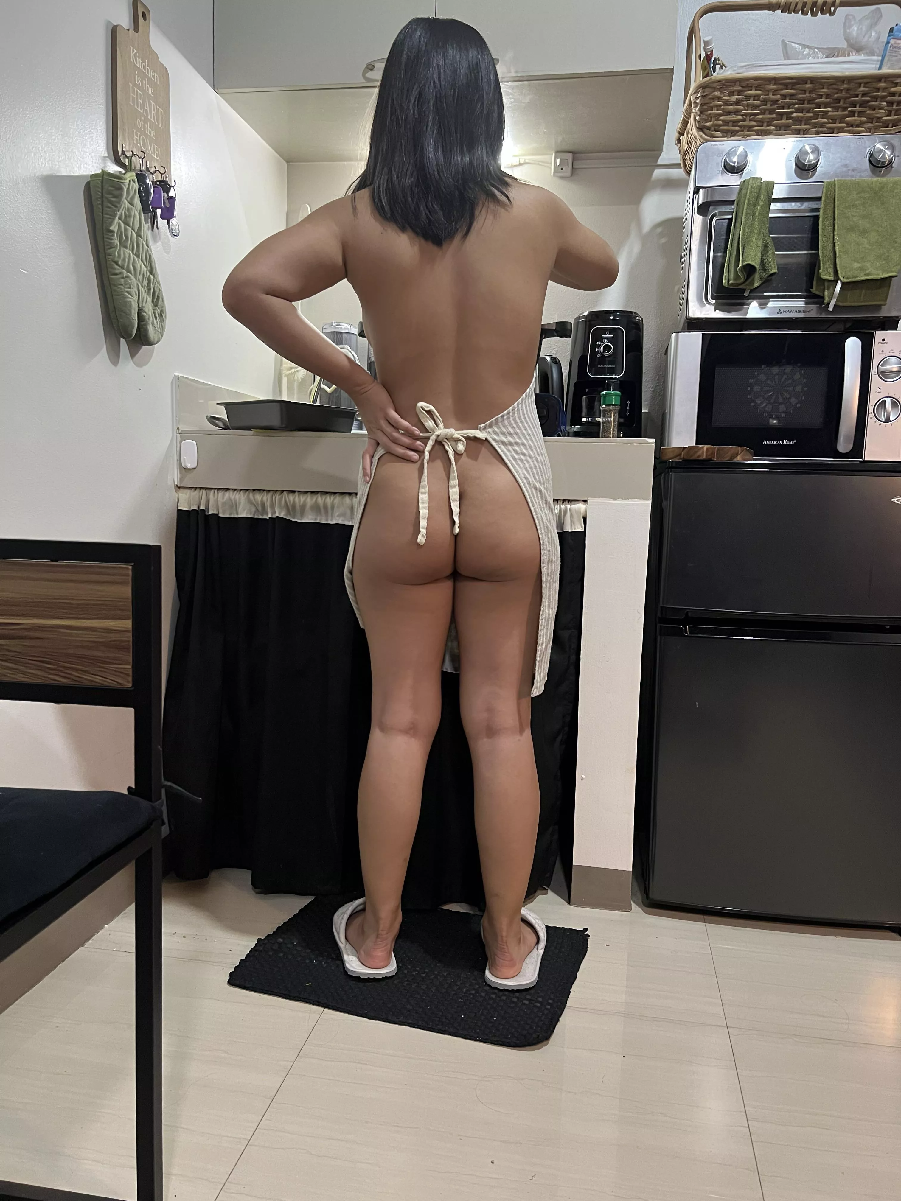 My neighbor invited me over to cook today!