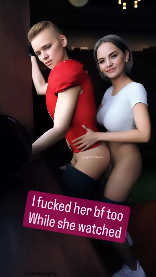 Pegging your bf while you watch