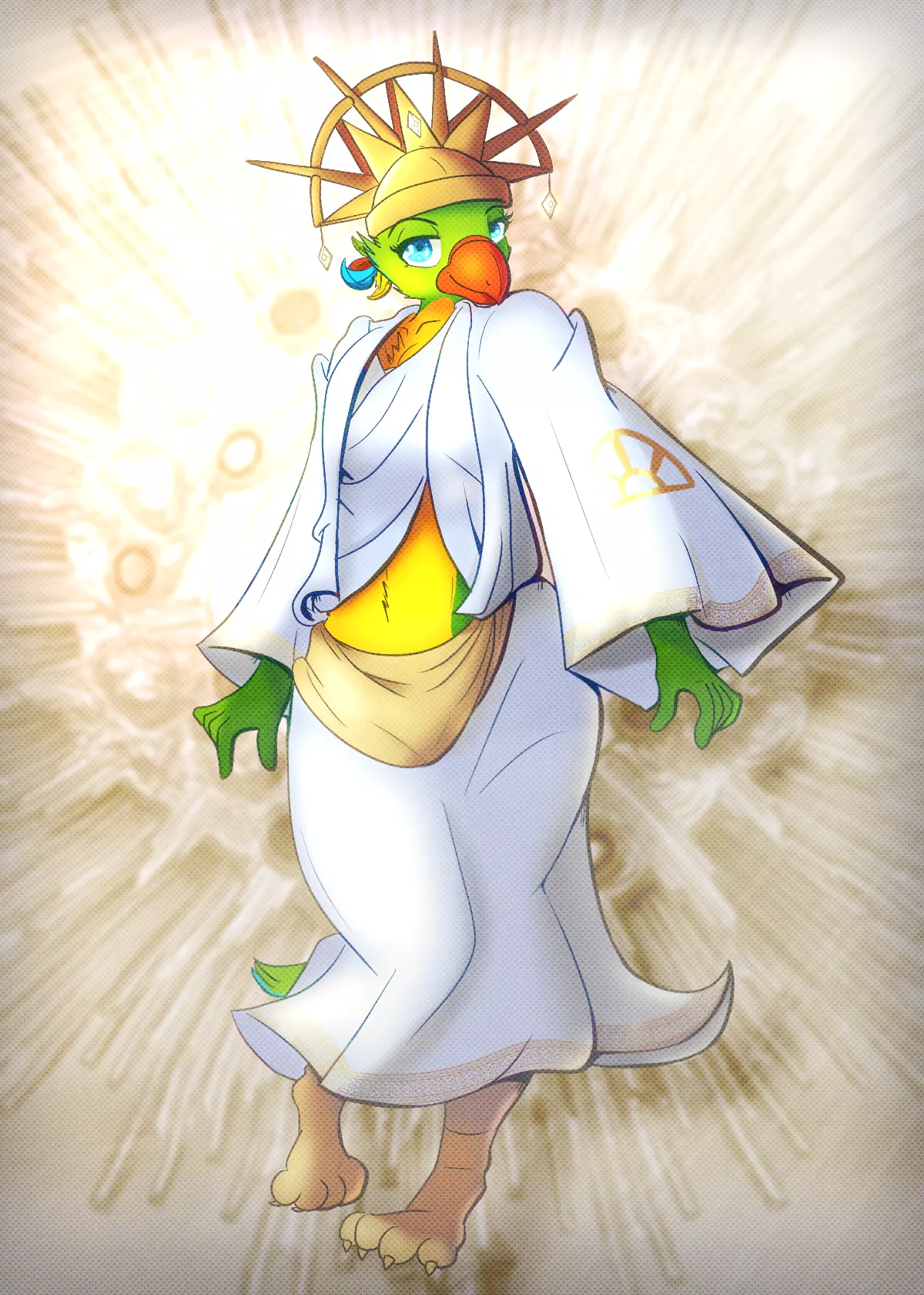 Priestess of Lathander (Art by me)