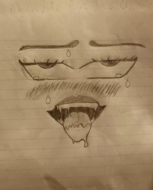 Rate my ahegao sketch 1/10