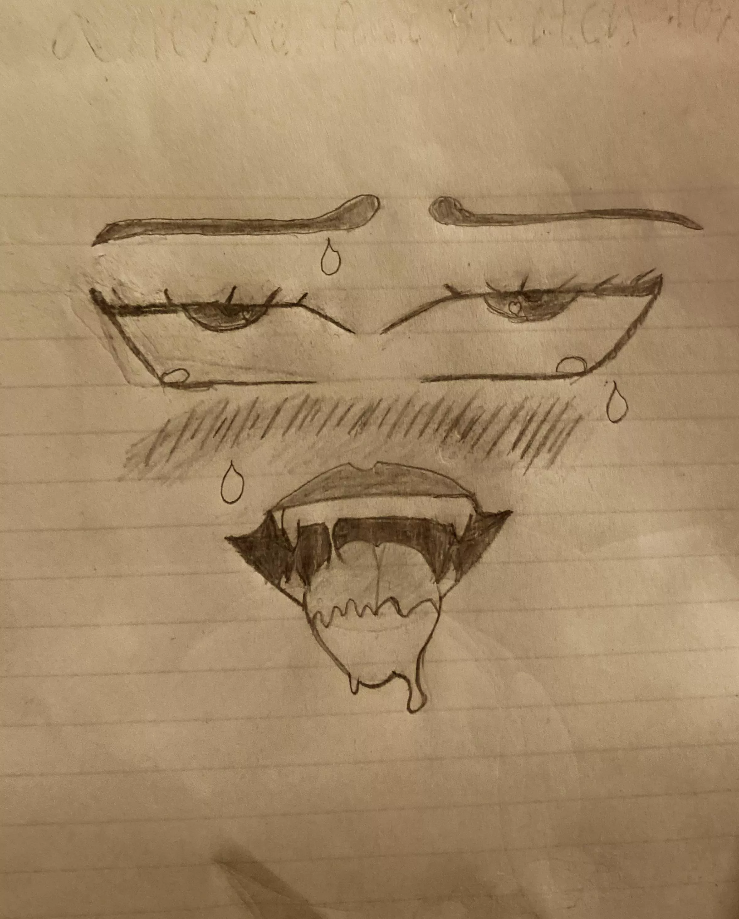 Rate my ahegao sketch 1/10