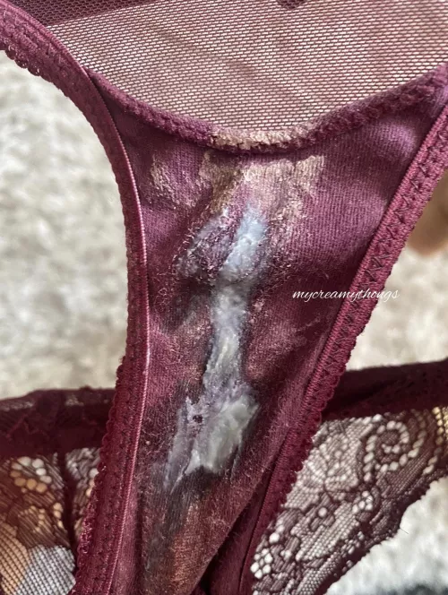[Selling] Worn cummed panties for sale 😋 add ons available. Message me for prices & more info.