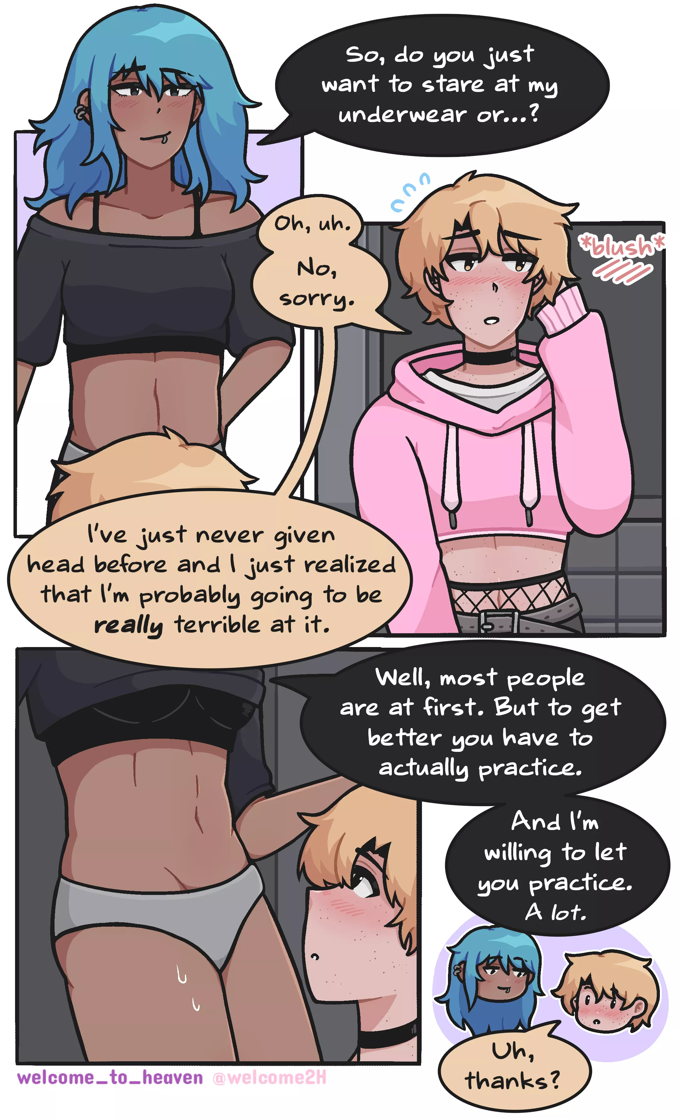 She'll teach him how to do it right...even if it takes long, repeated sessions 😏 [OC]