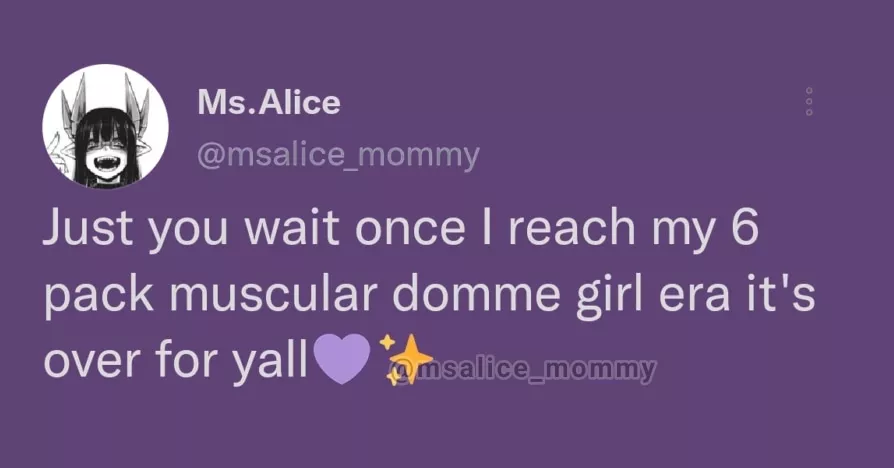 Soon. It will be time. You work out?💜✨