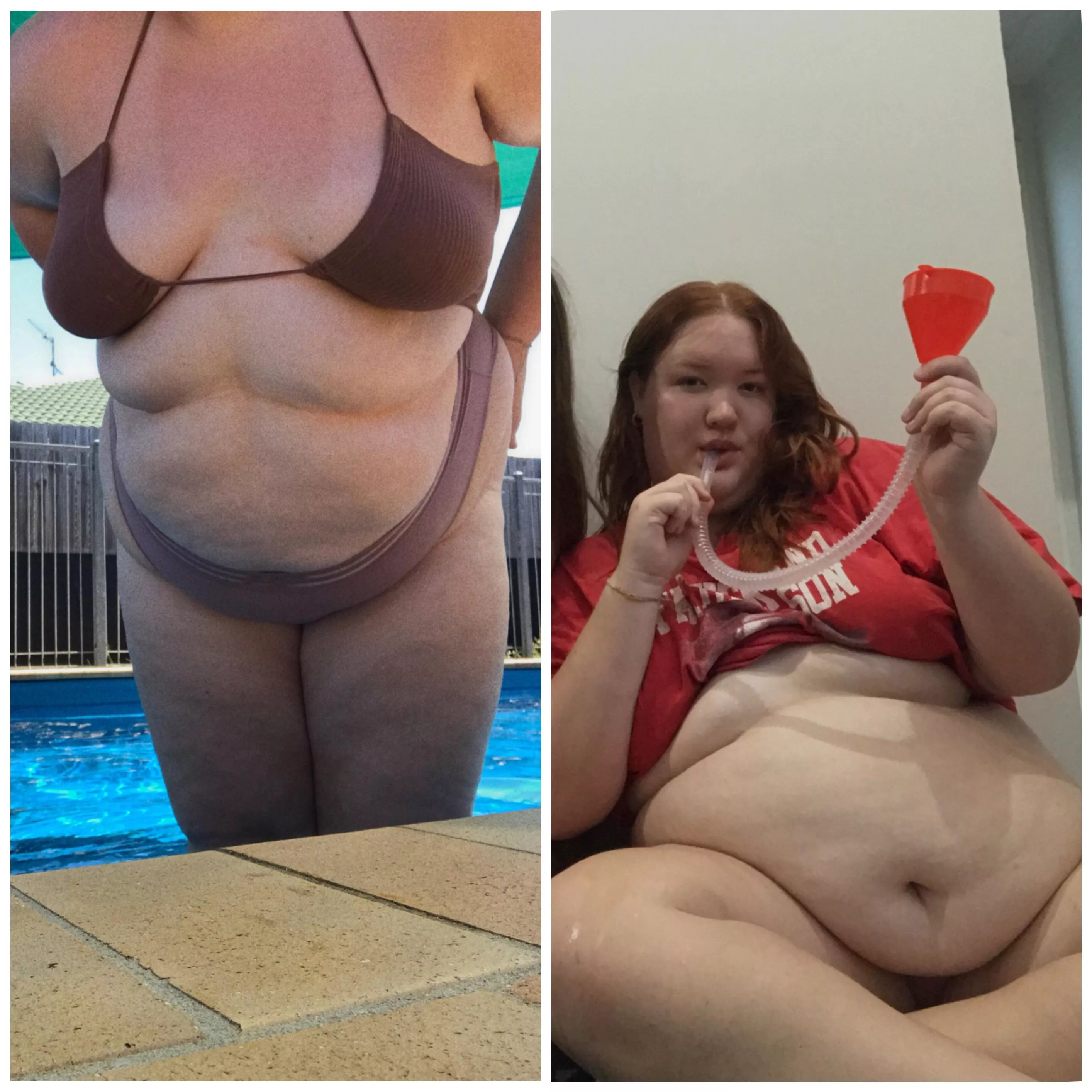 start of the year vs. the end - i’ve become a real porker and i’m loving it! i’ve become soft like a marshmallow, i cant wait to enjoy more amazing food finally next year and to show you all!