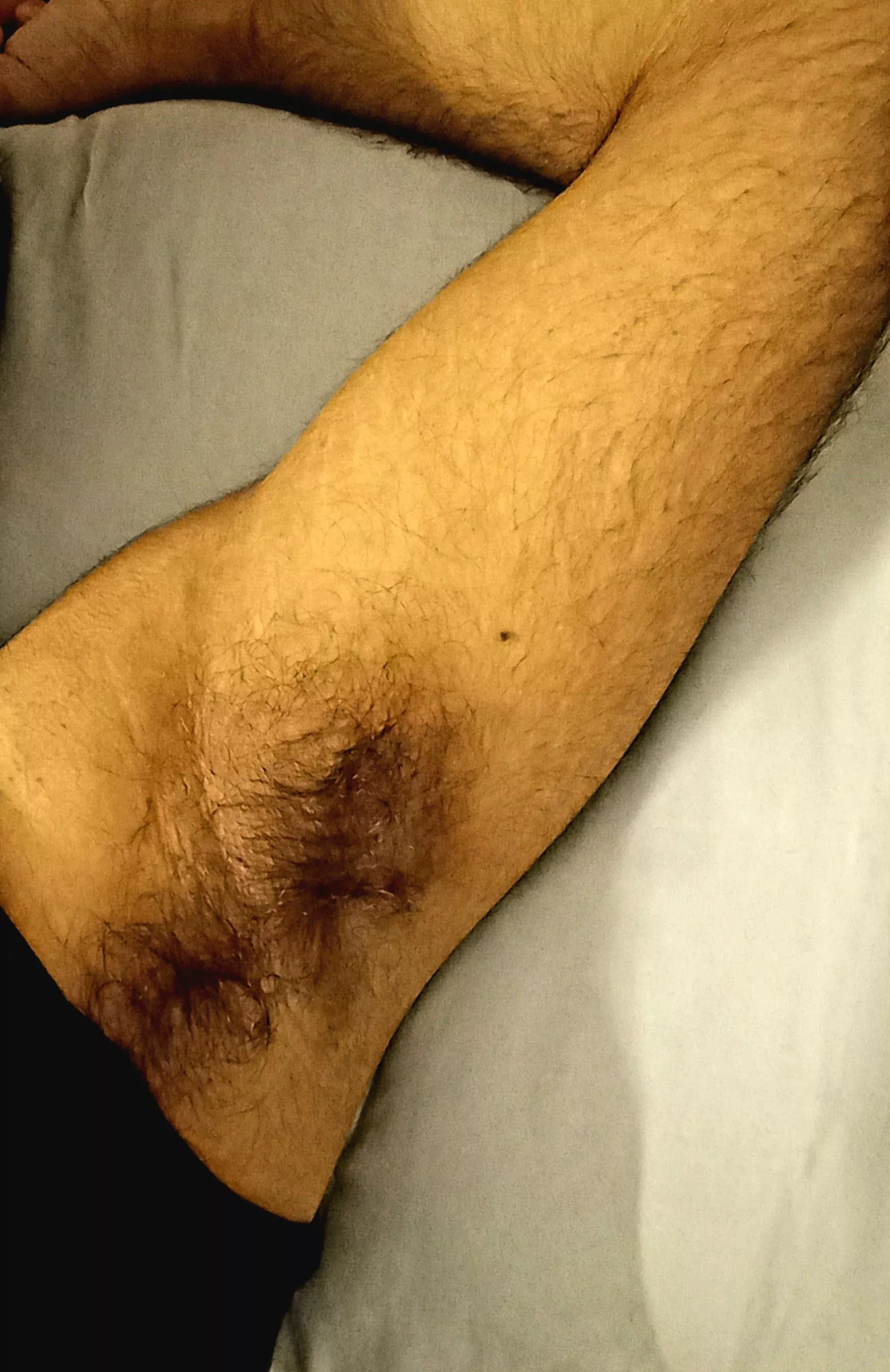 Sweaty after workout