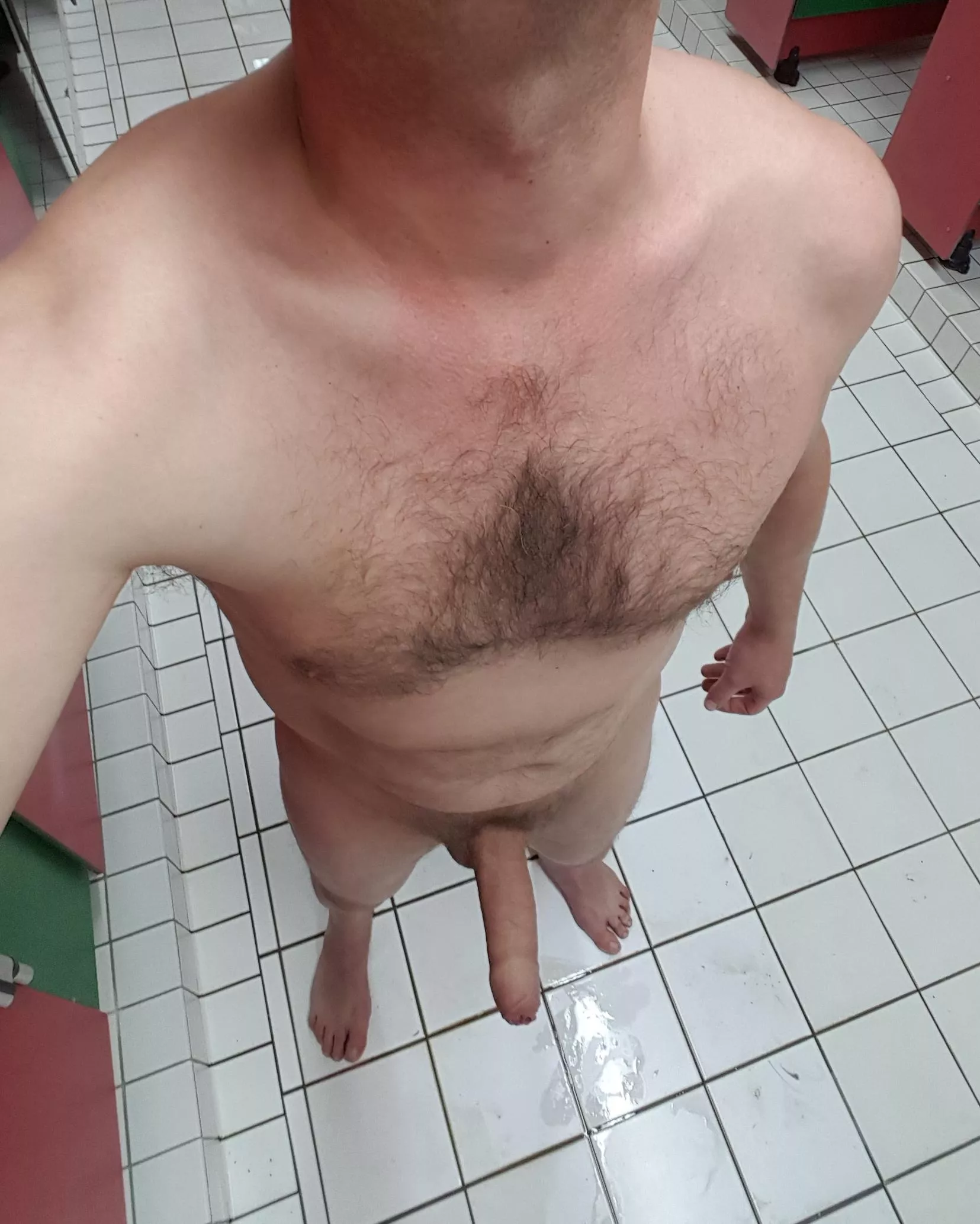 swimming pool showers are fun