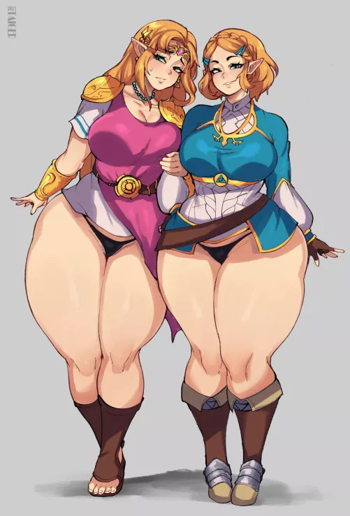 The legend of thighs (taigerarts)