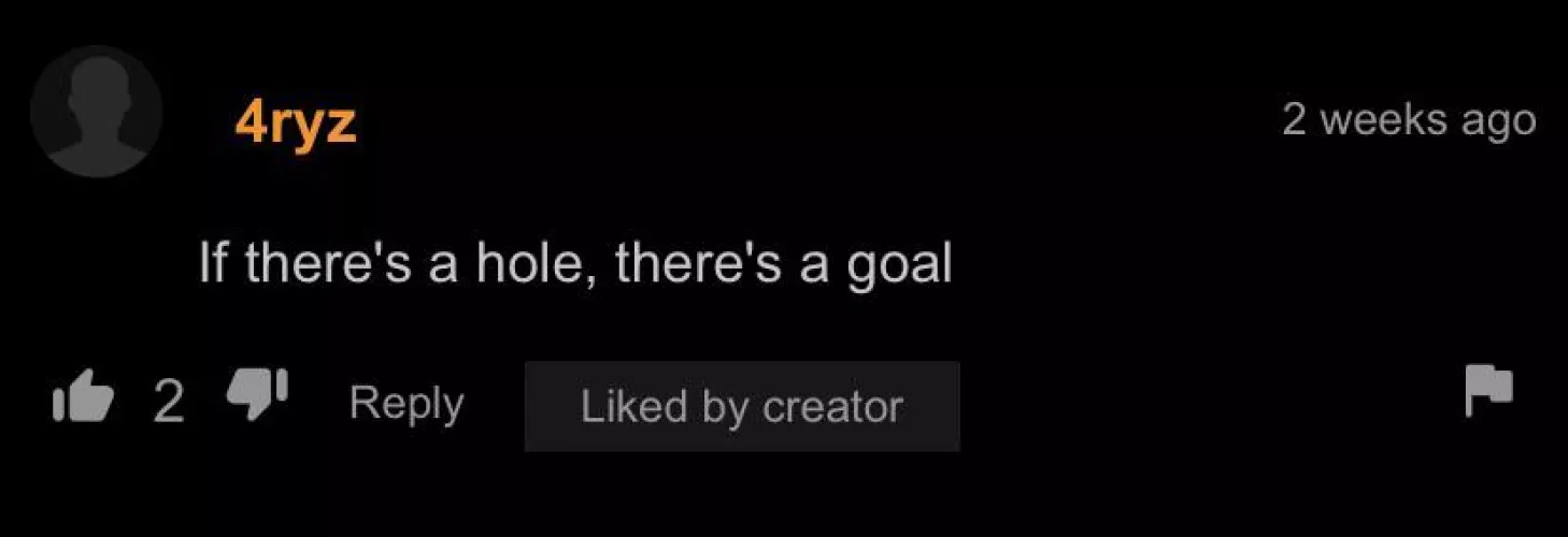 There‘s definitely a goal