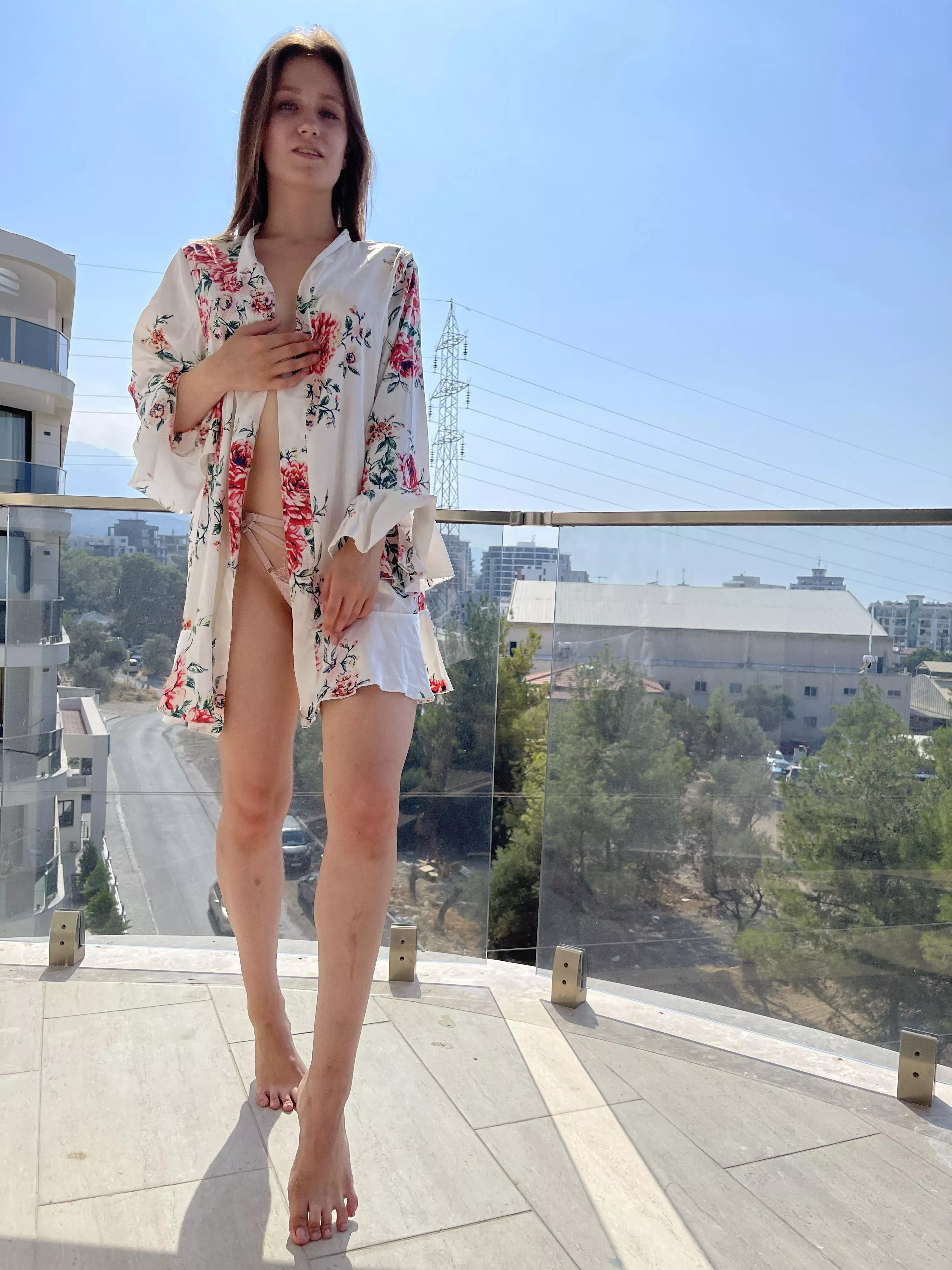 Walking on the balcony [F]