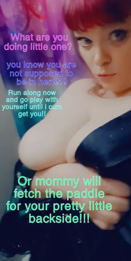 What are you doing in Mommy's room little one!?!