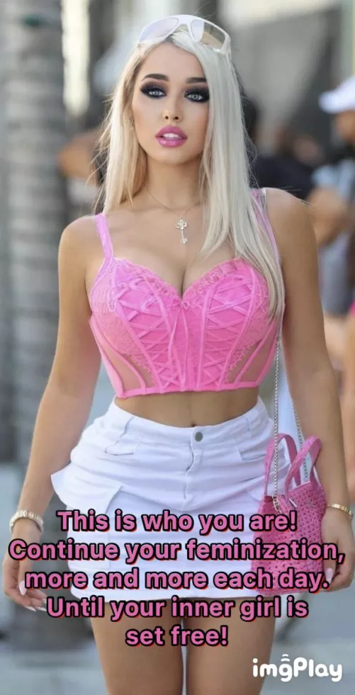 1% girlier each day keeps the masculinity away 💕👗