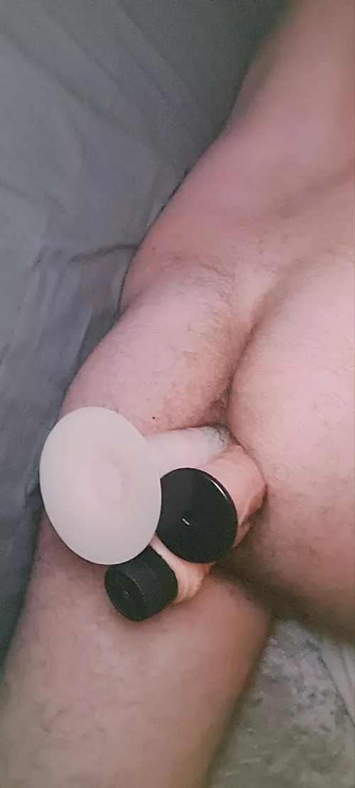 3 huge dildos in my arse