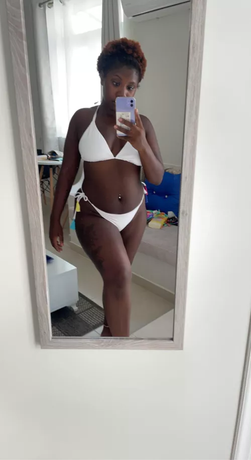 All white bikini 👙