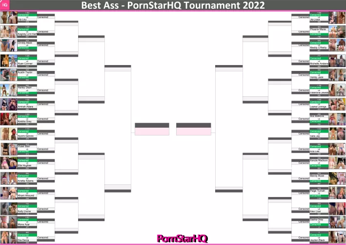 Best Ass Tournament - ROUND 1 BRACKET (Check out who got eliminated!)