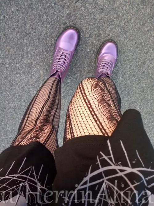 boots and fishnets an epic combination